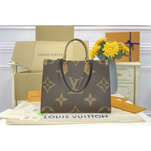 Louis Vuitton M45321 OnTheGo MM tote bag in Monogram and Monogram Reverse coated canvas