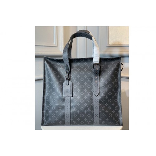 Louis Vuitton M43680 New Cabas Zippe GM Bag in Monogram Eclipse canvas
