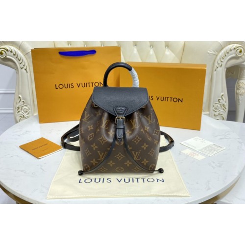 Louis Vuitton M45502 Montsouris BB backpack in Monogram canvas and cowhide leather