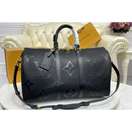 Louis Vuitton M45532 Keepall Bandoulière 45 bag in Monogram Empreinte Giant leather