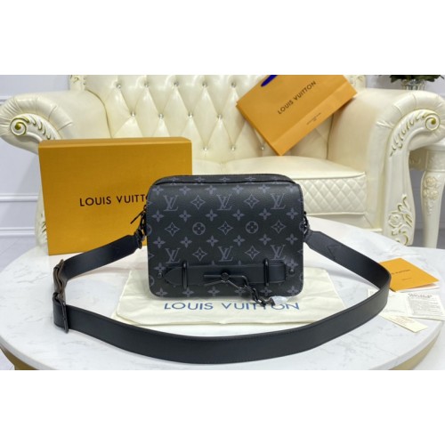 Louis Vuitton M45585 Steamer Messenger Bag in Monogram Eclipse Canvas