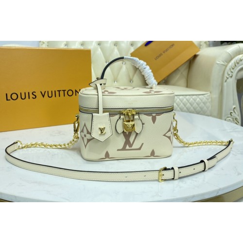 Louis Vuitton M45599 Vanity PM handbag in Bicolor Monogram Empreinte Leather