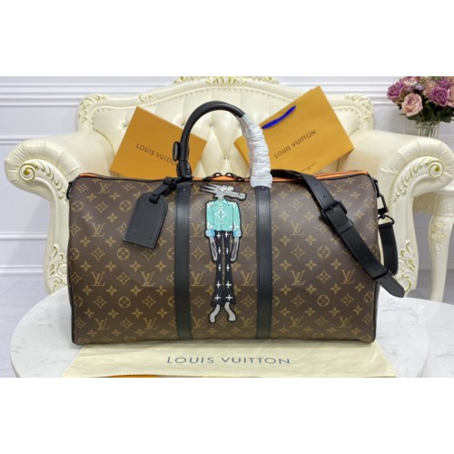Louis Vuitton M45616 Keepall Bandoulière 50 Bag in Monogram coated canvas