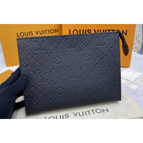 Louis Vuitton M45666 Poche Toilette 26 in Black Monogram Empreinte leather