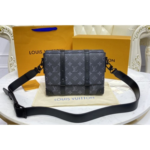 Louis Vuitton M45727 Trunk Messenger Bag in Monogram Eclipse coated canvas