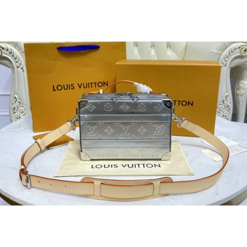 Louis Vuitton M45785 Handle Trunk bag in Silver Monogram vernis Louis Vuitton M45785 Handle Trunk bag in Silver Monogram vernis