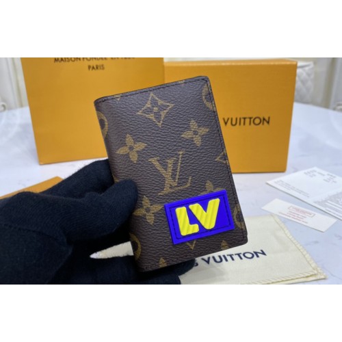 Louis Vuitton M45787 Pocket Organizer Wallet in Monogram coated canvas