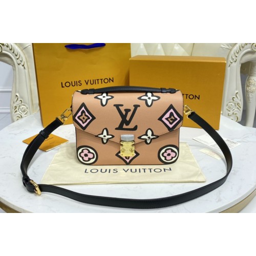 Louis Vuitton M45823 Neverfull MM tote bag in Arizona Beige Monogram coated canvas