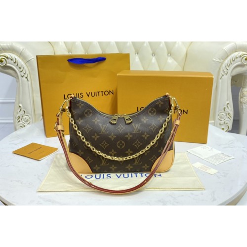 Louis Vuitton M45832 Boulogne handbag in Monogram coated canvas With Beige Leather