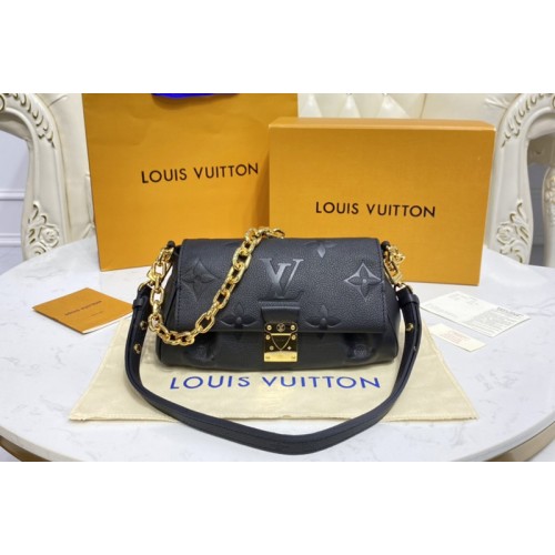 Louis Vuitton M45813 Favorite shoudler bag in Black Monogram Empreinte Leather