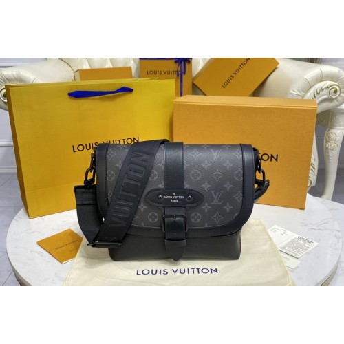 Louis Vuitton M45911 Saumur Messenger bag in Monogram Eclipse coated canvas