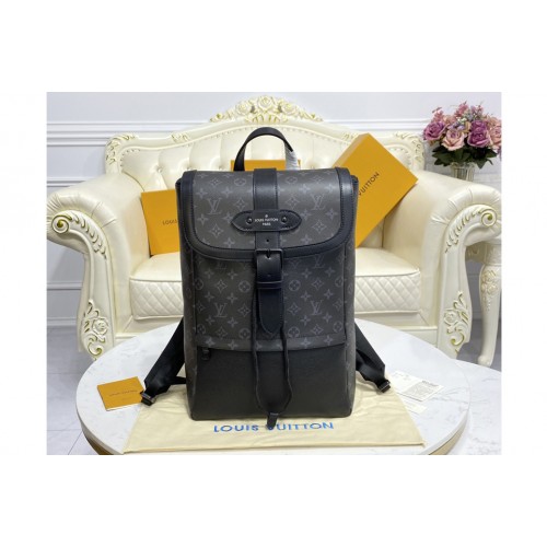 Louis Vuitton M45913 Saumur backpack on Monogram Eclipse canvas