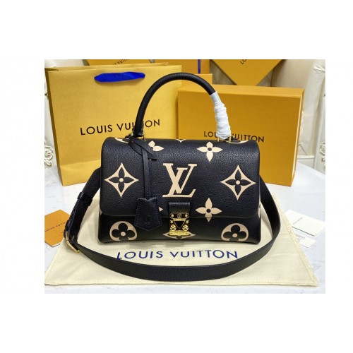 Louis Vuitton M45976 Madeleine MM handbag in bicolor Monogram Empreinte leather