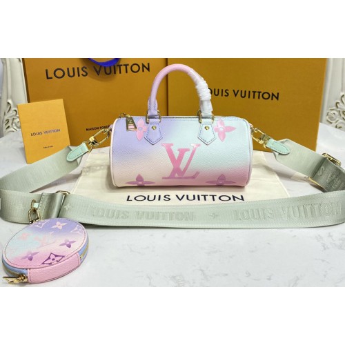 Louis Vuitton M46078 Papillon BB handbag in Sunrise Pastel Monogram canvas