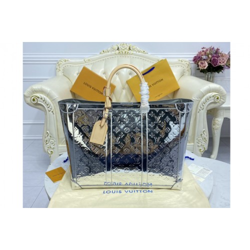 Louis Vuitton M46121 Sac Plat Bag in Monogram Mirror coated canvas