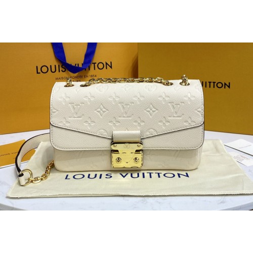Louis Vuitton M46127 Marceau chain handbag in White Monogram Empreinte Leather