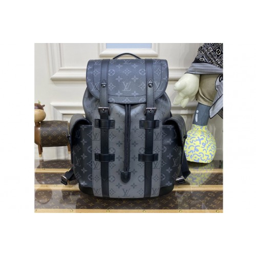 Louis Vuitton M46331 Christopher PM backpack in Monogram Eclipse Reverse canvas