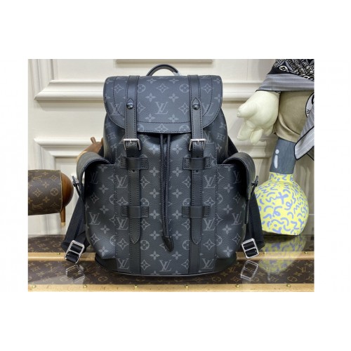 Louis Vuitton M46331 Christopher PM backpack in Monogram Eclipse Canvas