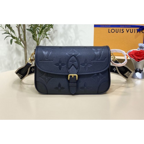 Louis Vuitton M46386 Diane satchel Bag in Black Monogram Empreinte leather
