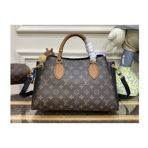 Louis Vuitton M46508 Vendome MM tote bag in Monogram coated canvas and Black cowhide leather