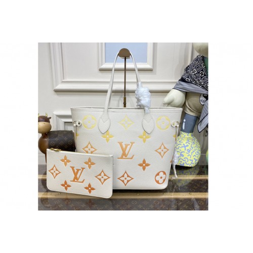 Louis Vuitton M46516 Neverfull MM tote Bag in Monogram Empreinte leather