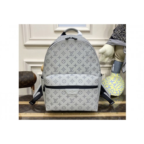 Louis Vuitton M46557 Discovery Backpack in Anthracite Gray Calf leather