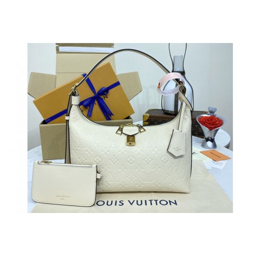 Louis Vuitton M46609 Sac Sport Bag in Beige Embossed supple grained cowhide leather