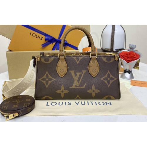 Louis Vuitton M46653 OnTheGo East West Bag in Giant Monogram and Monogram Reverse coated canvas