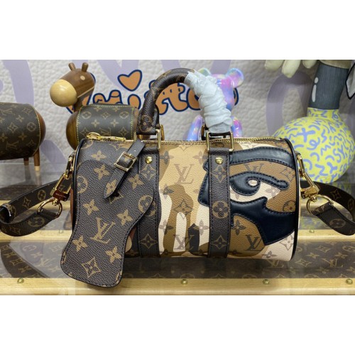 Louis Vuitton M46679 Sac Plat NV bag in Brown Monogram coated canvas and cowhide leather