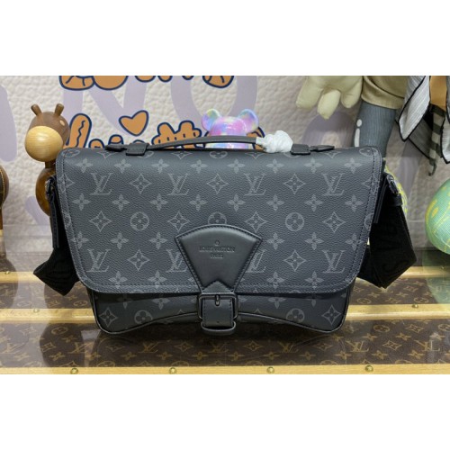 Louis Vuitton M46685 Montsouris Messenger Bag in Monogram Eclipse Canvas
