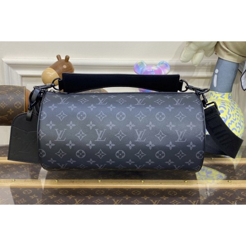 Louis Vuitton M46796 Soft Polochon PM bag in Monogram Eclipse coated canvas