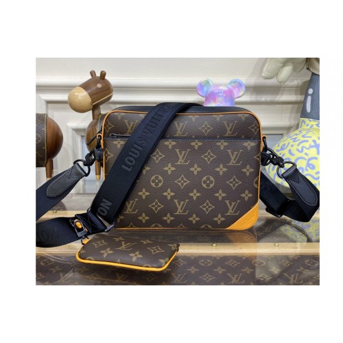 Louis Vuitton M46694 Trio Messenger bag in Radiant Sun Monogram Macassar coated canvas