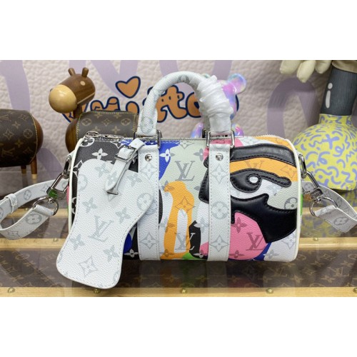 Louis Vuitton M46701 Keepall Bandouliere 25 bag in Multicolor Monogram coated canvas and cowhide leather