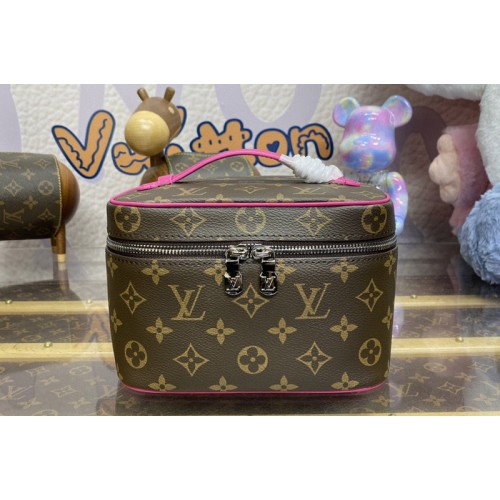 Louis Vuitton M46767 Nice Mini toiletry bag in Monogram coated canvas With Pink