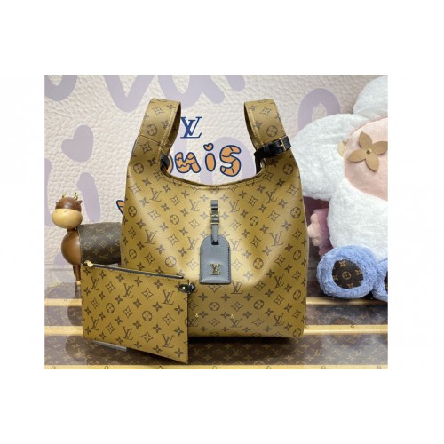 Louis Vuitton M46821 Atlantis GM handbag in Monogram Reverse coated canvas
