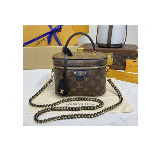 Louis Vuitton M47128 Vanity PM Bag in Monogram and Monogram Reverse coated canvas