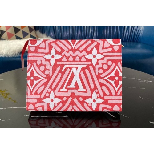 Louis Vuitton M47542 Crafty Toiletry Pouch 26 in Red Monogram Giant coated canvas