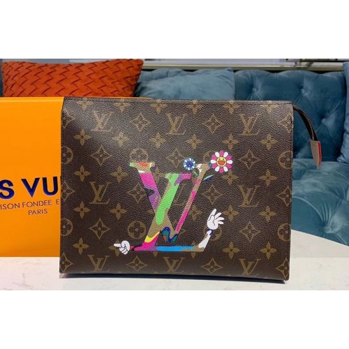 Louis Vuitton M47542 toiletry pouch 26 Bags Monogram canvas With Flower