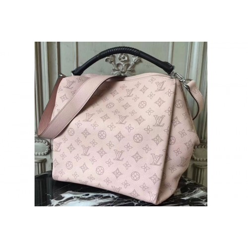 Louis Vuitton M50031 Babylone PM Bags in Pink Mahina Calfskin Leather