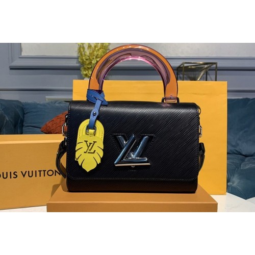 Louis Vuitton M50282 TWIST MM Bags Black Epi Leather