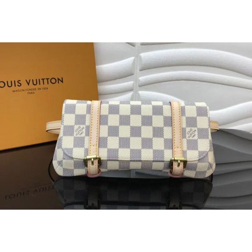 Louis Vuitton M51159 Pochette Marelle Bum Bag in Damier Azur Canvas