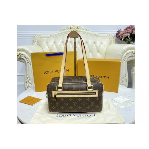 Louis Vuitton M51182 Cite MM Shoulder Bag in Monogram Canvas