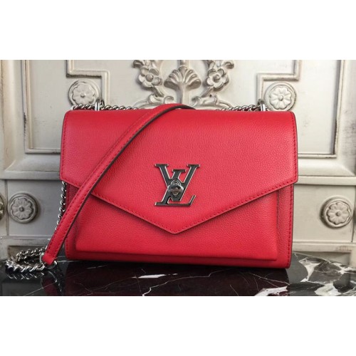Louis Vuitton M51419 Mylockme BB Lockme Bags in Red Calf Leather