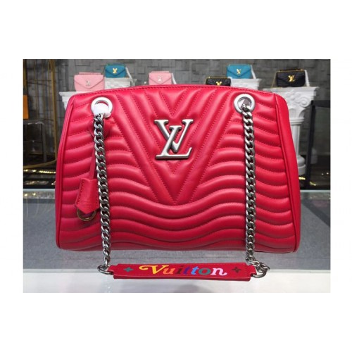 Louis Vuitton M51497 New Wave Chain Tote Bags in Red Smooth calf leather Louis Vuitton M51497 New Wave Chain Tote Bags in Red Smooth calf leather