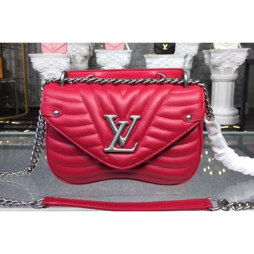 Louis Vuitton M51930 New Wave Chain PM Bags in Red Smooth calf leather Louis Vuitton M51930 New Wave Chain PM Bags in Red Smooth calf leather