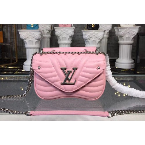 Louis Vuitton M51933 New Wave Chain PM Bags in Pink Smooth calf leather Louis Vuitton M51933 New Wave Chain PM Bags in Pink Smooth calf leather