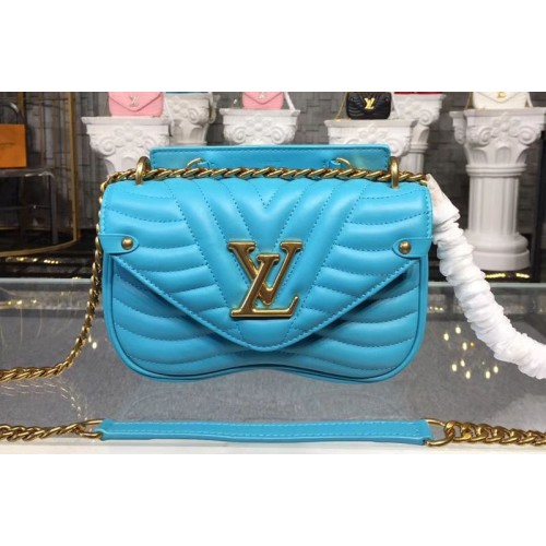 Louis Vuitton M51936 New Wave Chain PM Bags Blue Smooth calf leather Louis Vuitton M51936 New Wave Chain PM Bags Blue Smooth calf leather
