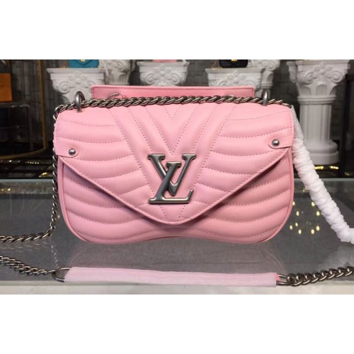 Louis Vuitton M51944 New Wave Chain MM Bags Pink Smooth calf leather Louis Vuitton M51944 New Wave Chain MM Bags Pink Smooth calf leather