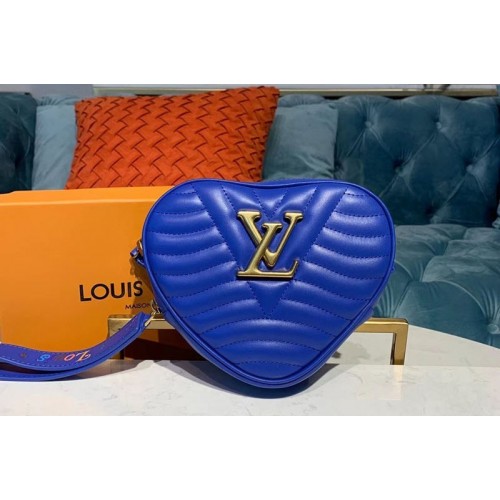 Louis Vuitton M55293 New Wave Heart Bag handbags Blue Smooth Calf leather