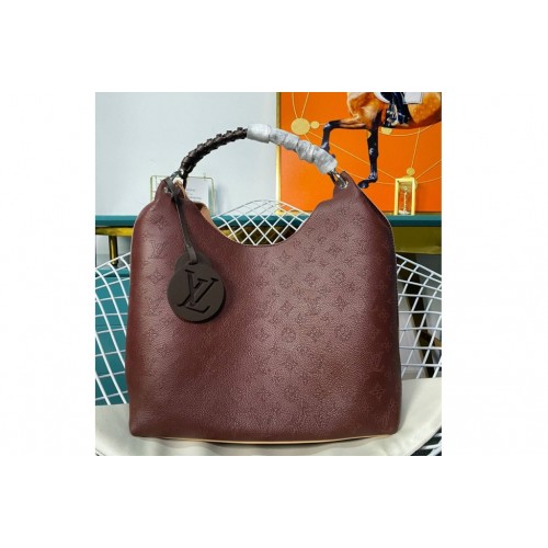 Louis Vuitton M53188 Carmel hobo bag in Bordeaux Mahina Calf leather